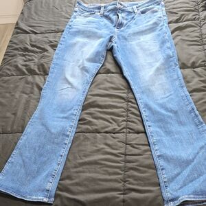 Womens American Eagle Outfitters Light Blue Skinny Kick Jeans Size 14